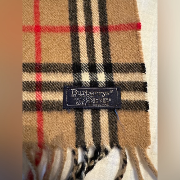 Vintage Burberry Scarf 100% Cashmere classic nova check print - Picture 3 of 11